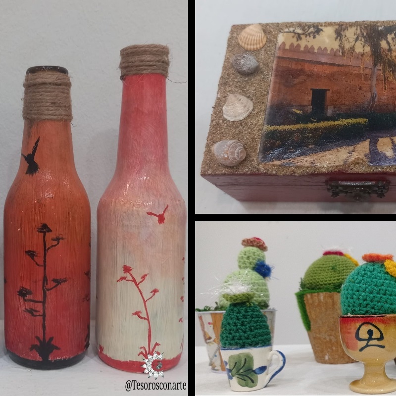 Exposición de Manualidades y Artesanía “Tesoros con arte”  a cargo de Joaquín Corsi, Idelfonso Sánchez y Elena Fernández