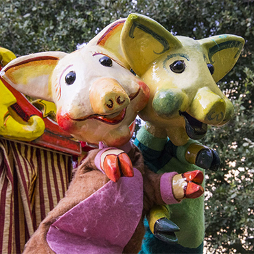Espectáculo infantil: Títeres. Los tres cerditos