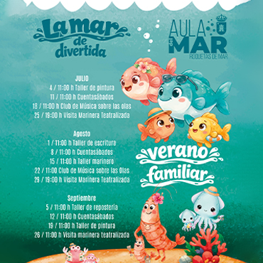 Cartel del espectáculo: Aula del Mar: Programa familiar ‘La mar de divertida’